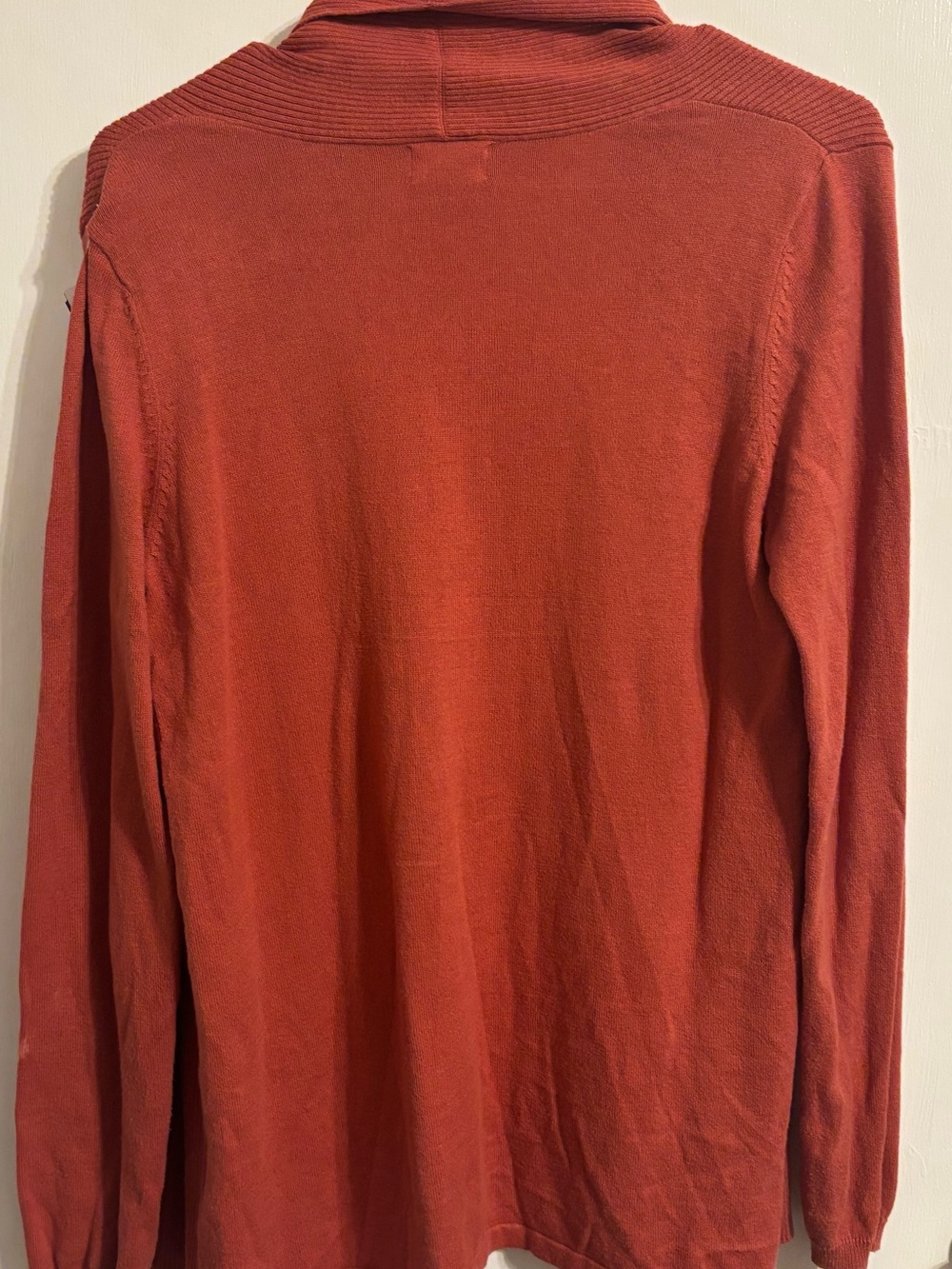 Old Navy Open-Front Rust-Red Cardigan - Picture 2 of 4